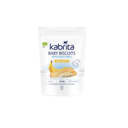 Kabrita bērnu cepumi ar banānu uz kazas piena bāzes bērniem no 6 mēnešu vecuma, 115g